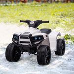6 V Kids Ride On Cars Electric Atv For 18-36 Months Toddlers | White