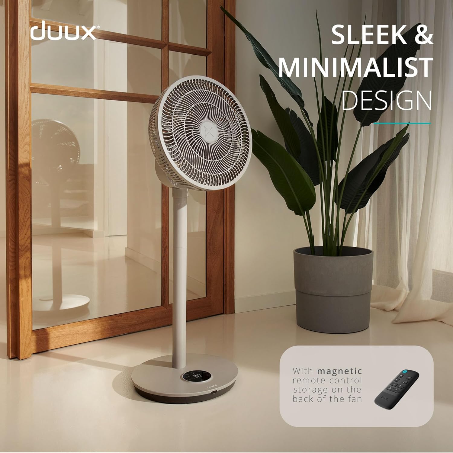 Whisper Flex 2 Smart Standing Fan With 30 Fan Speeds | Stone