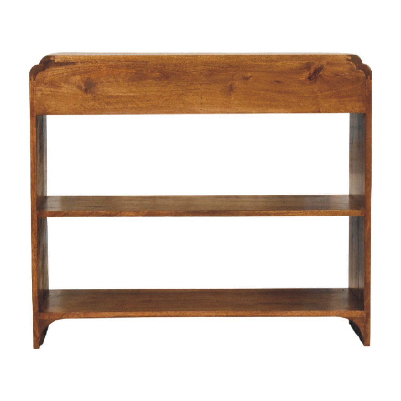 Ellington Console Table, 2 Drawers, 2 Open Shelf, Brown