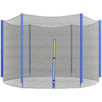 8ft Trampoline Net Replacement Safety Net W/ Zipped Door | Blue