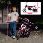 24v Battery Powered Ride On Motorcycle With Rear Suspension | Pink
