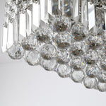 Modern Crystal Ceiling Light Square Chandelier Home Office
