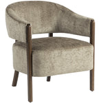 Accent Chair, Upholstered Armchair With Solid Wood Legs | Tan