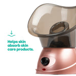 Livivo Facial Spa Steamer Rose Gold With Aromatherapy Diffuser And Nozzles