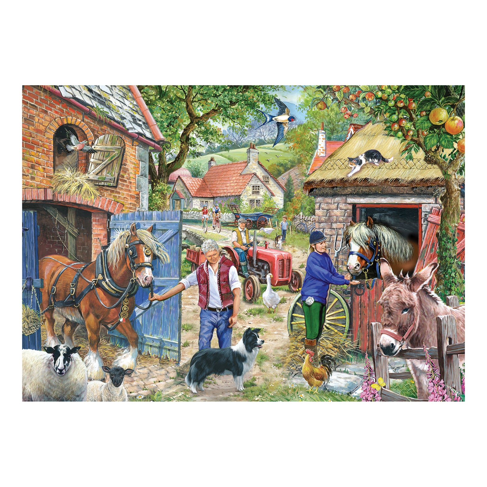 Appletree Lane Jigsaw - Big 500 Piece Jigsaw Puzzle For Adults, With Extra Large Pieces