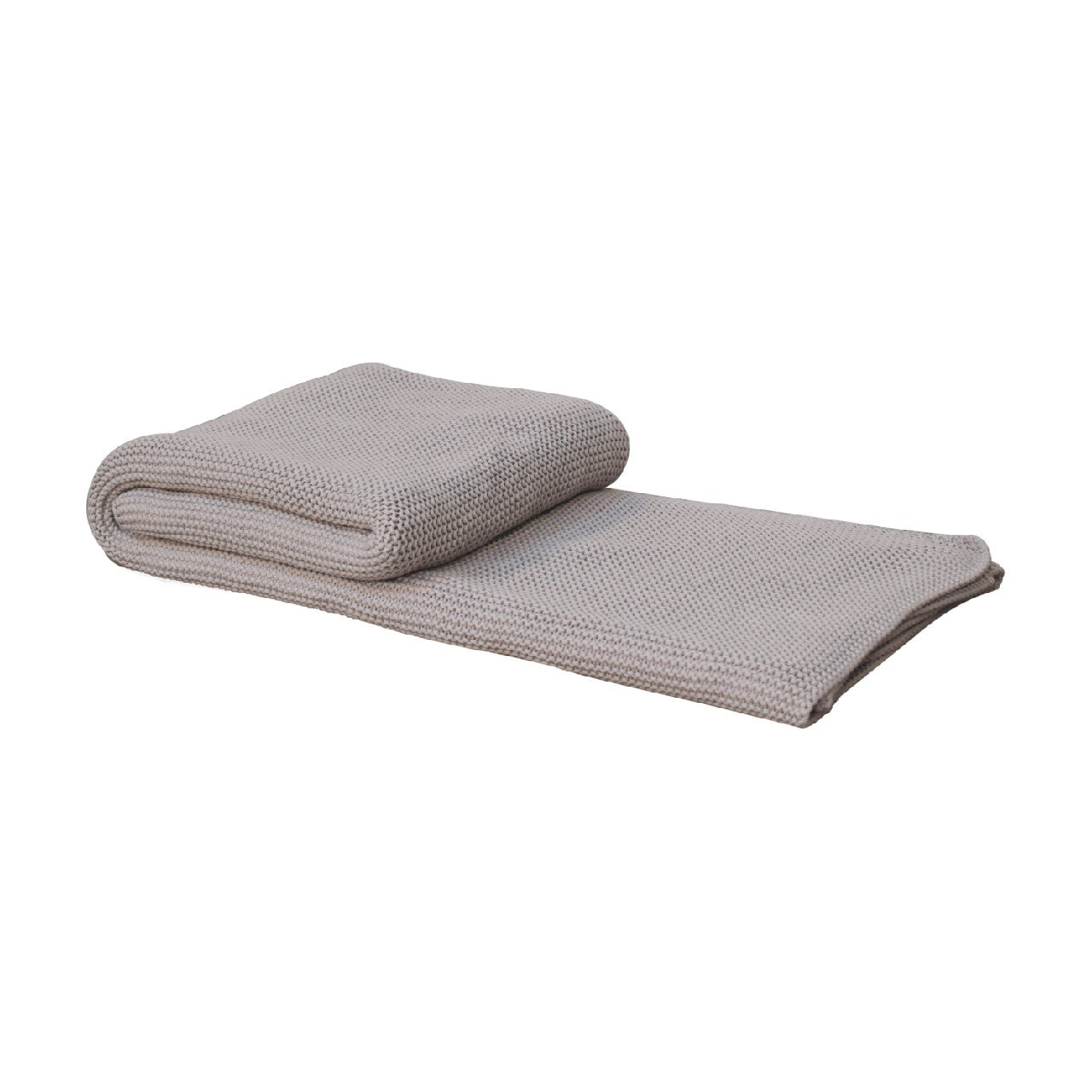 Double Knitted Throw | Grey