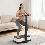 SPORTNOW Vibration Plate With Adjustable Handle, Auto