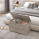 Storage Trunk For Living Room, With Safety Hinges 80cm | One Size | Gray