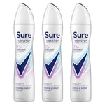 Women Vitality Deodorant Spray With 72h Nonstop Protection 250ml, 3 Pack
