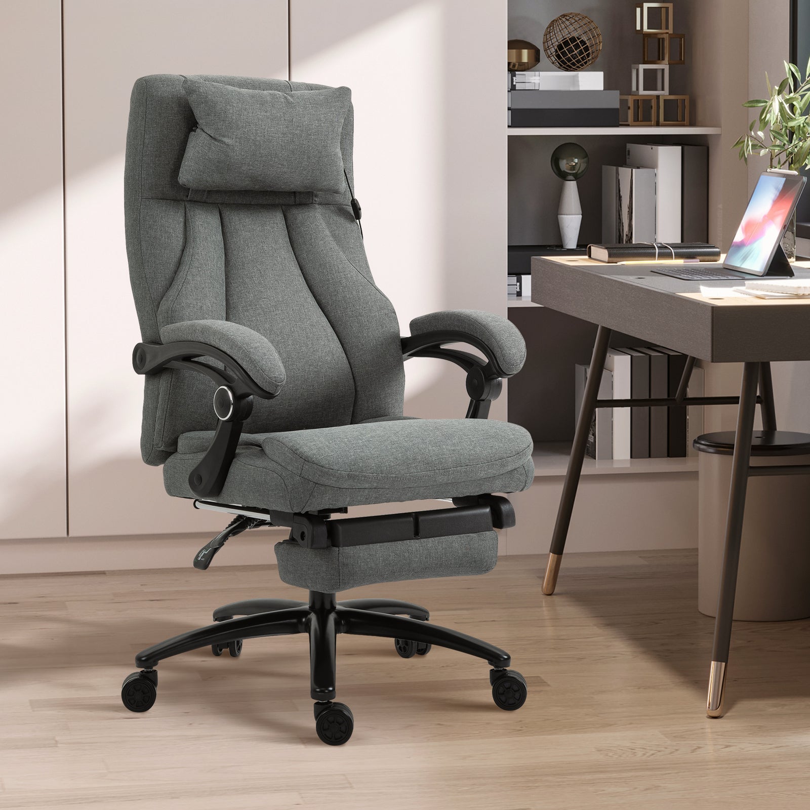 Massage Office Chair 2-point Vibration Usb