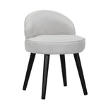 Modern Cozy Velvet Accent Slipper Bedroom Chair Small Single Dressing Table Vanity Makeup Chair