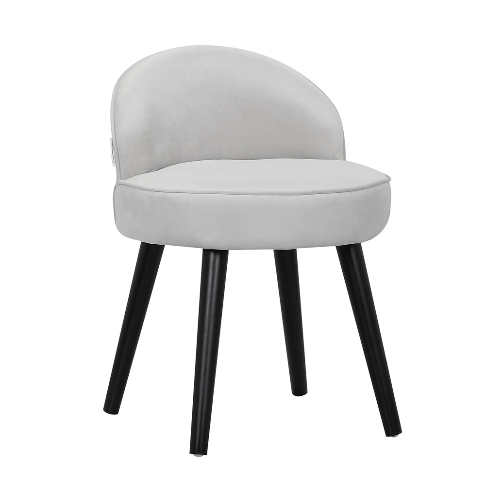 Modern Cozy Velvet Accent Slipper Bedroom Chair Small Single Dressing Table Vanity Makeup Chair
