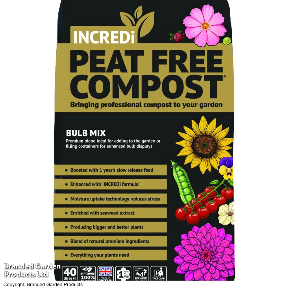 Thompson & Morgan Incredi Peatfree Premium Bulb Compost 40 Litre Bag X 1