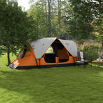 2 Room Camping Tent With Waterproof Rainfly & Screen Panels | Orange