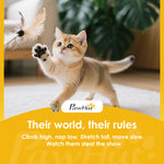 Cat Tree For Indoor Cats, 134cm Scratching Post Climbing Tower | Grey