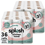 Kitchen Towel Rolls, Spirits Of Terra – 3-ply Ultra Absorbent Xl | Set of 36 | White