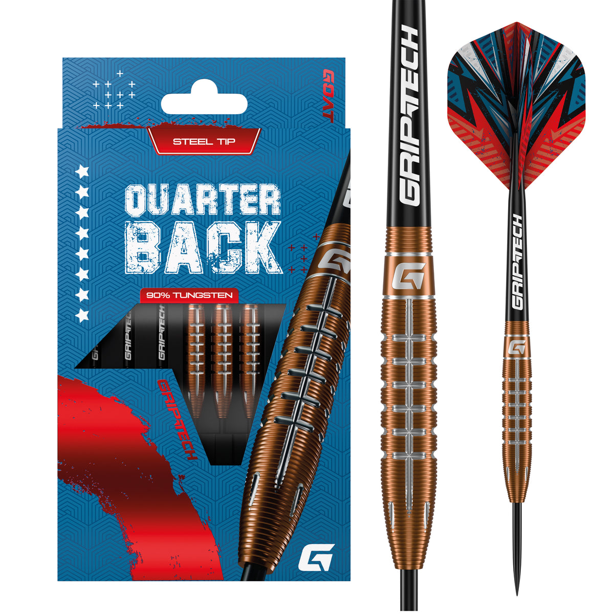 Quarterback V2 95% Tungsten | 24g | Bronze