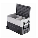 Large Capacity 40l/50l Dual-zone Car Fridge Freezer Compressor Powered, Ideal For Camping & Travel With 12/24v Dc Down To -20℃ | Small | Black & White