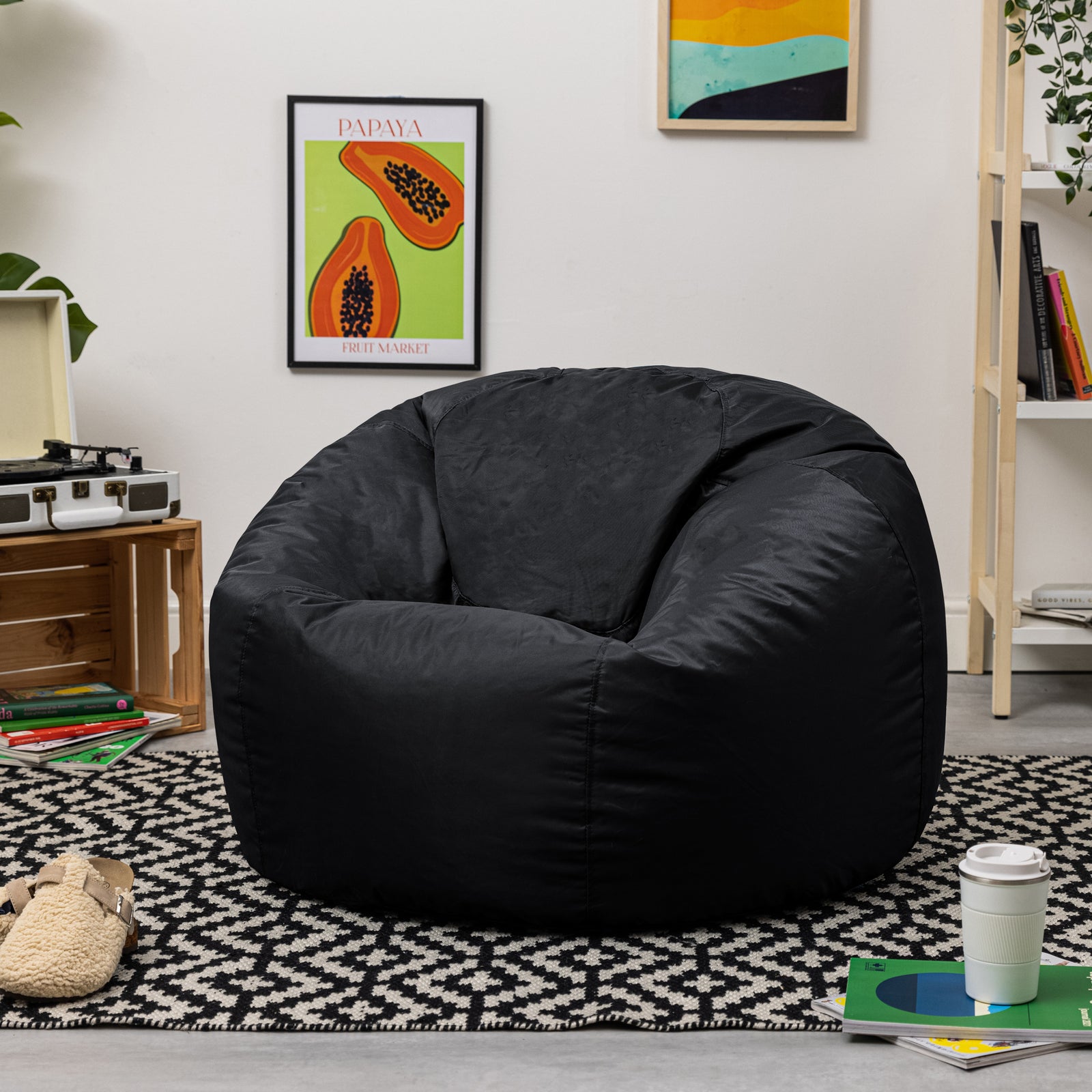 Classic Indoor Outdoor Bean Bag | Black