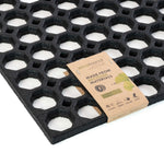 Rubber Ring Entrance Doormat | 60cm x 80cm | Black