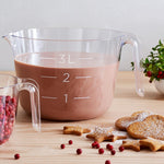 Clear Transparent Max Measure Bowl With An Easy-to-pour Spout, 3l