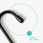 5pc Hanging 's' Hooks - Black