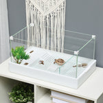 Turtle Tank, Glass Tank W/ Basking Platform, Reptile Habitat
