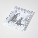 Silver Forest Christmas Table Cloth | 132 x 229cm | Silver