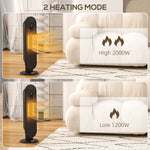 Ceramic Space Heater Tower Heater With Oscillation | One Size | Black