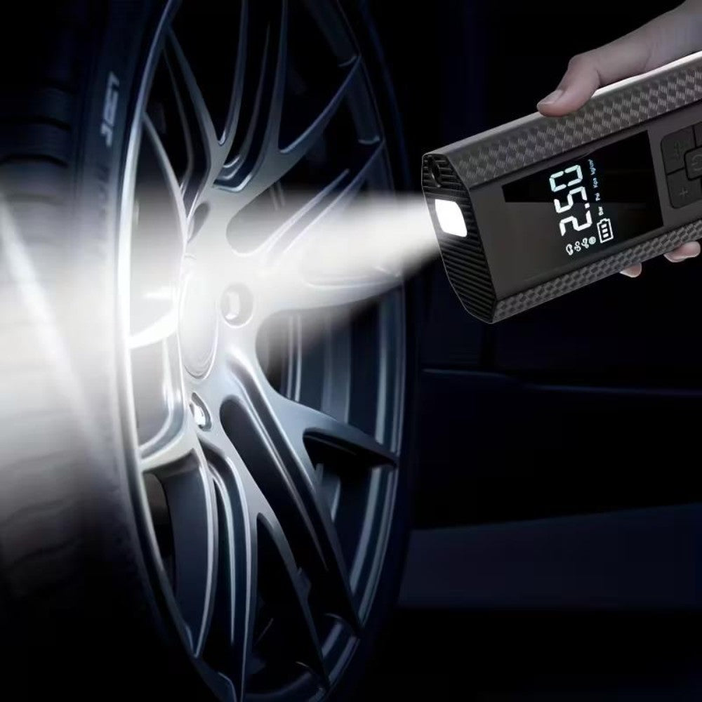 Dyzi 150psi Portable Cordless Tyre Inflator Led Display And Usb Charging