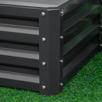 Set Of 2 Galvanized Raised Garden Bed | Gray