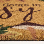 HOMESCAPES Cosy Autumn Non-slip Coir Doormat, 60 X 40 Cm