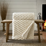 Northcombe Supersoft Faux Fur Throw | 130cm x 180cm | Cream