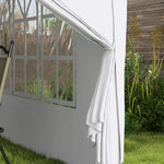 3mx3m Pop Up Gazebo Party Tent Canopy Marquee W/ Storage Bag | White