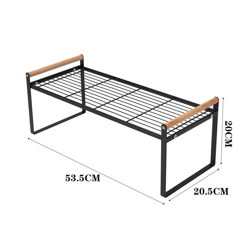 Free Standing Kitchen Spice Herb Rack Holder Cupboard Organiser | Large | Black
