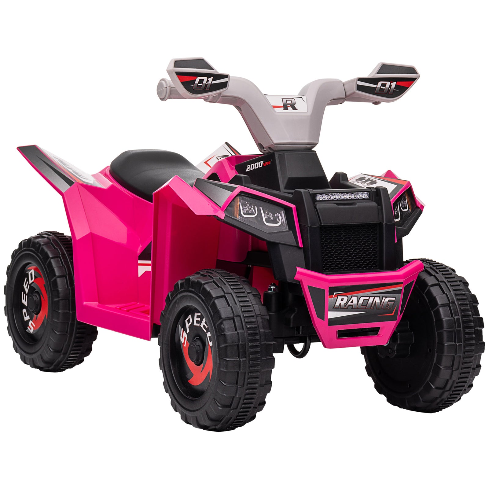 Electric Quad Bike, 6v Kids Ride-on Atv, For Ages 18-36 Months | Pink