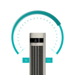 Elevate Smart Tower Fan With 12 Speeds And Remote Control | Stone
