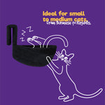 Black Radiator Cat Bed Round Fleece Basket With Foldable Iron Frame