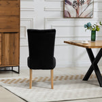 Set Of 2 Pienza Velvet Dining Chairs | Black