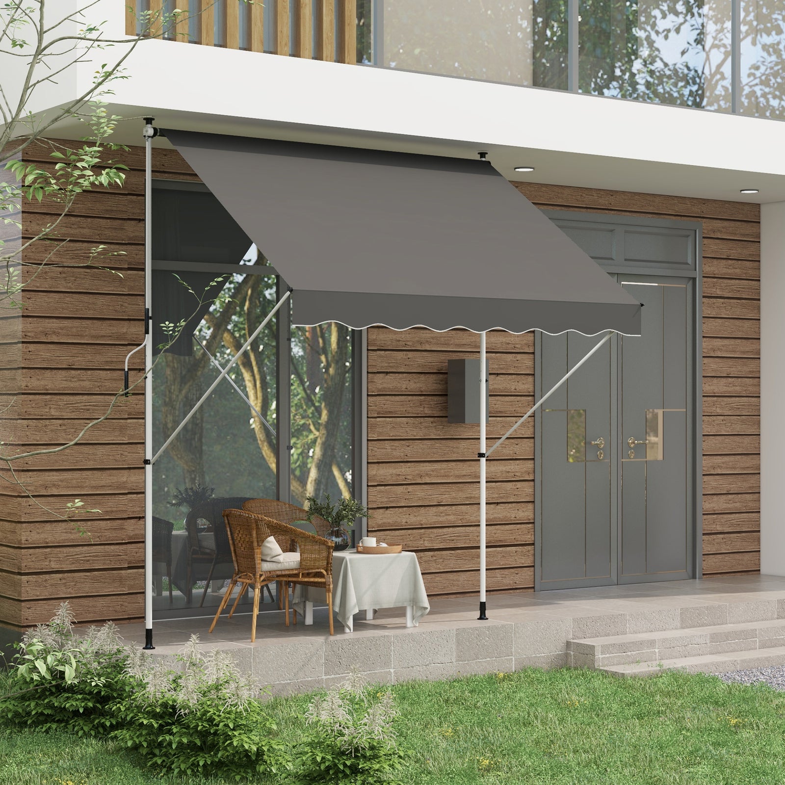 Balcony 3x1.5m Adjustable Awning, Diy