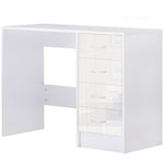 Computer Writing Desk, Study Table With 4 Drawers