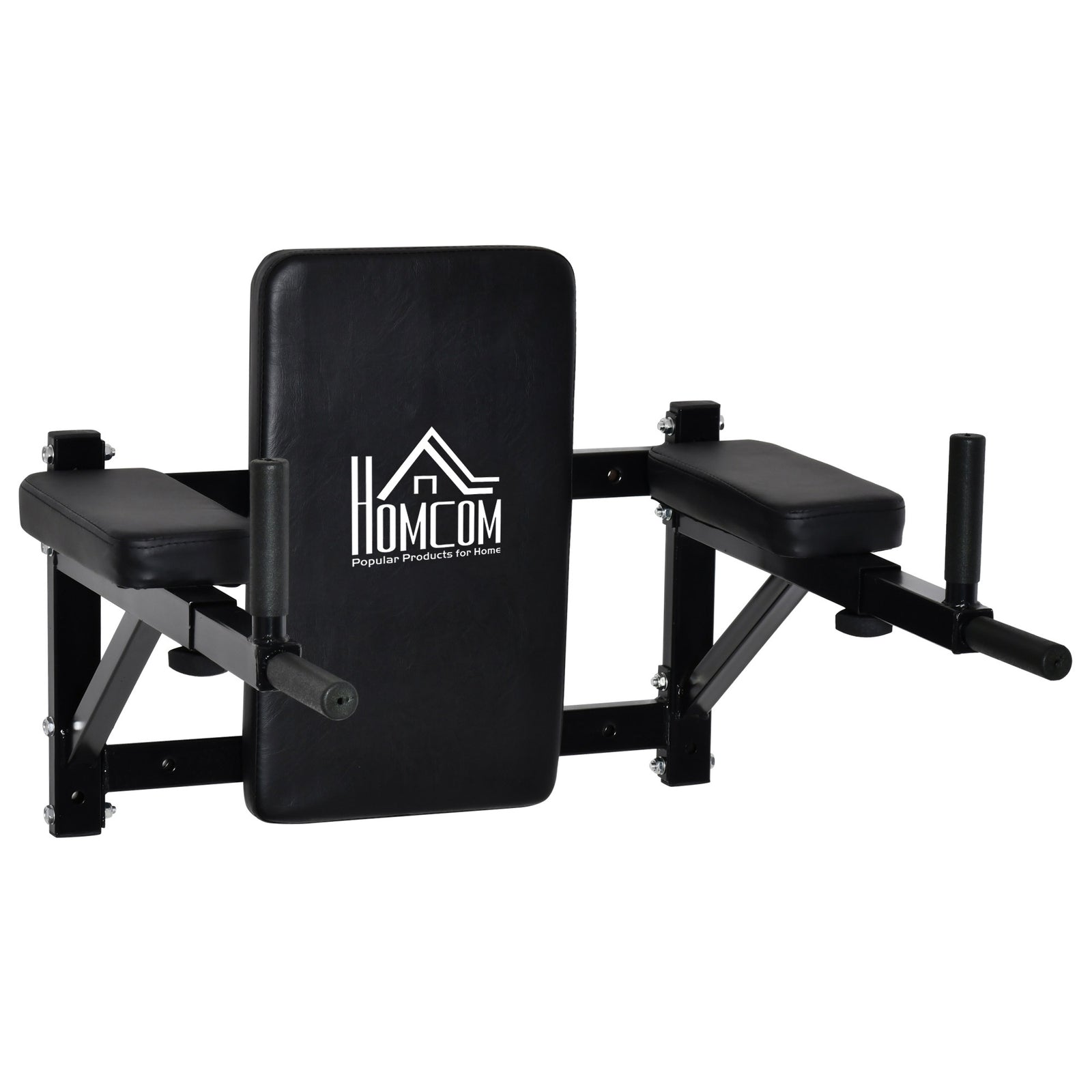 Wall Mounted Dip Station Knee Leg Raise Pull Up Rack
