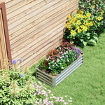 Raised Garden Bed Steel Planter Box | 216l | Silver