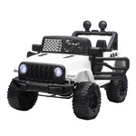 12v Kids Electric Ride On Car Truck Off-road Toy W/ Remote Control | White