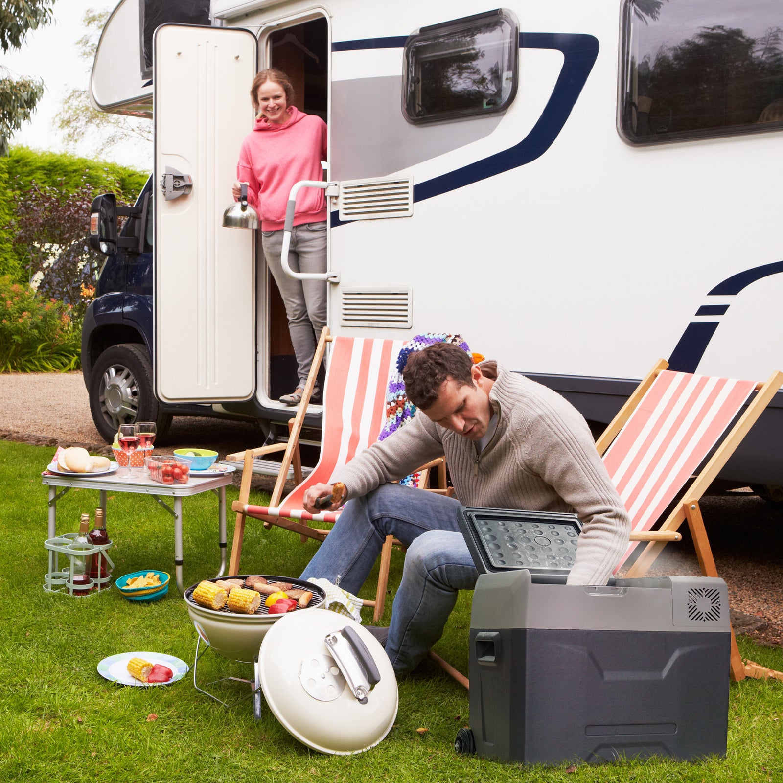 Car Refrigerator, Portable 12/24v 50l Fridge Freezer To -20℃