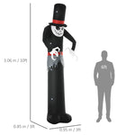 10' Inflatable Halloween Ghost Outdoor Decoration Waterproof Led Light