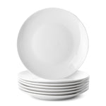 Dessert Plates White Porcelain Coupe 4 Pc Set 7.5" Catering