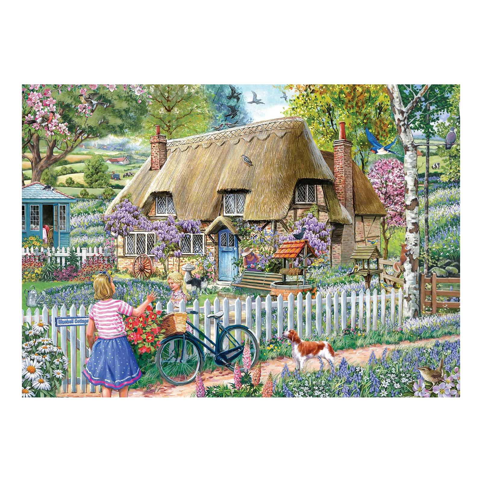 Bluebell Cottage Jigsaw - 1000 Piece Jigsaw Puzzle For Adults