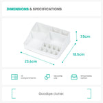 Small Desk Organiser Tray - White