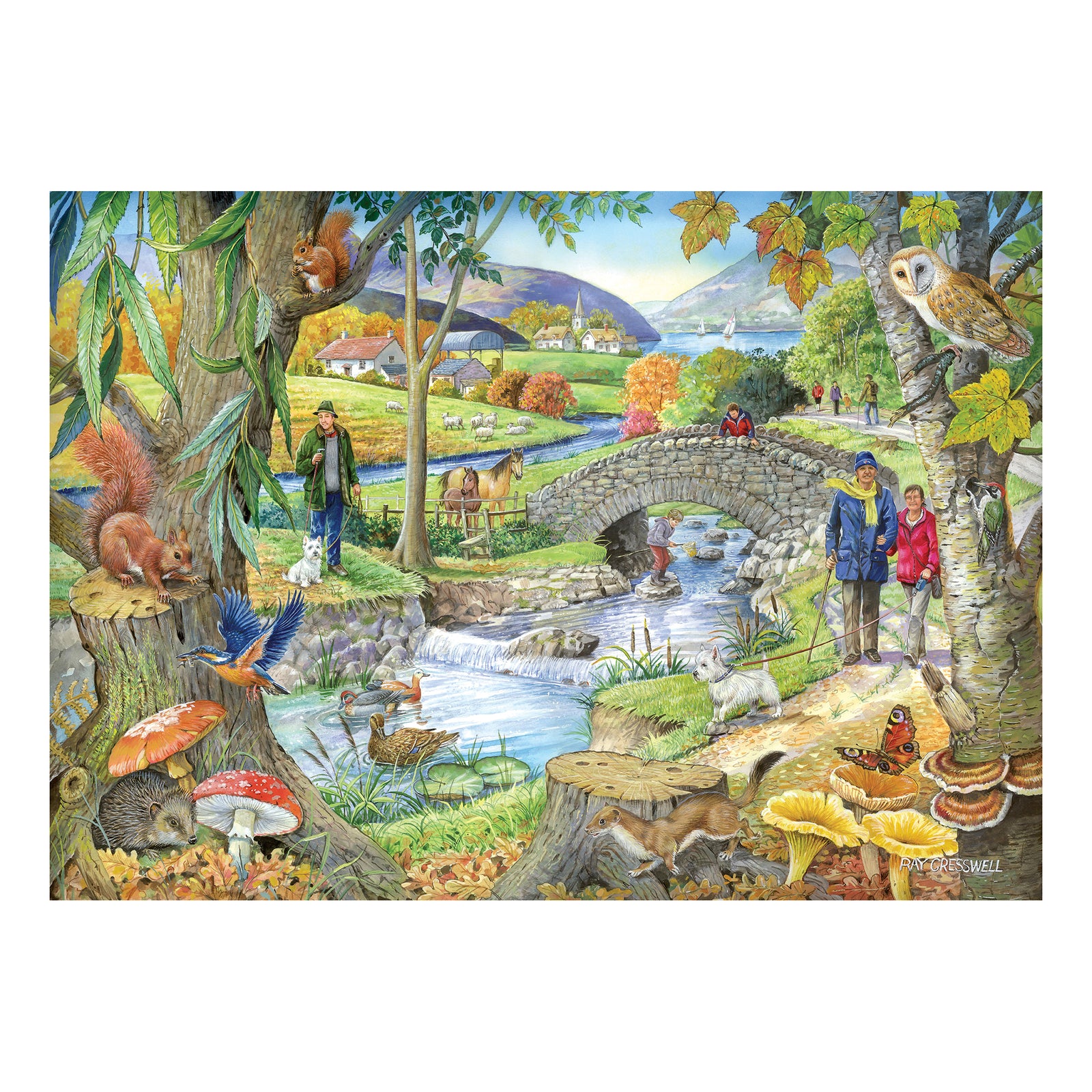 Riverside Walk Jigsaw - Big 250 Piece Jigsaw Puzzle For Adults & Kids, With Extra Large Pieces